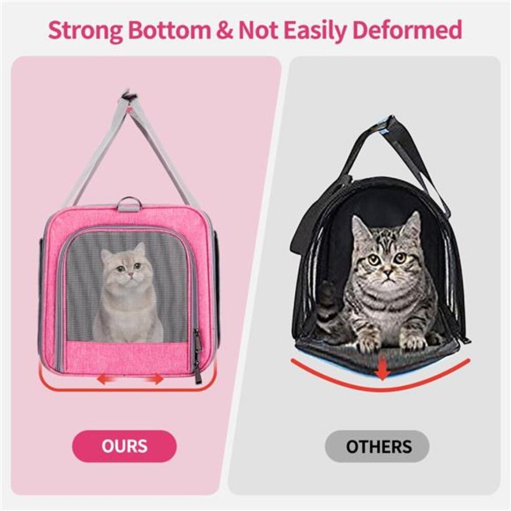 Cat Carrier Airline Approved, Pet Carriers for Cats with Water - Picture 3 of 7